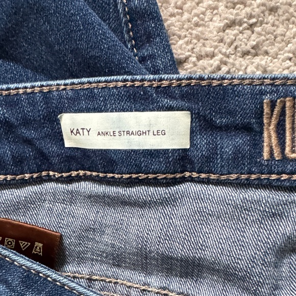 Kut from the Kloth Slim Straight Jeans in Deep Blue - Picture 4 of 6